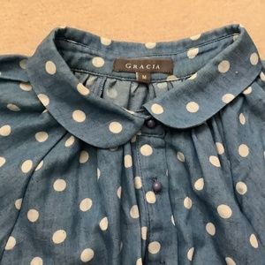 Garcia polka dot blouse